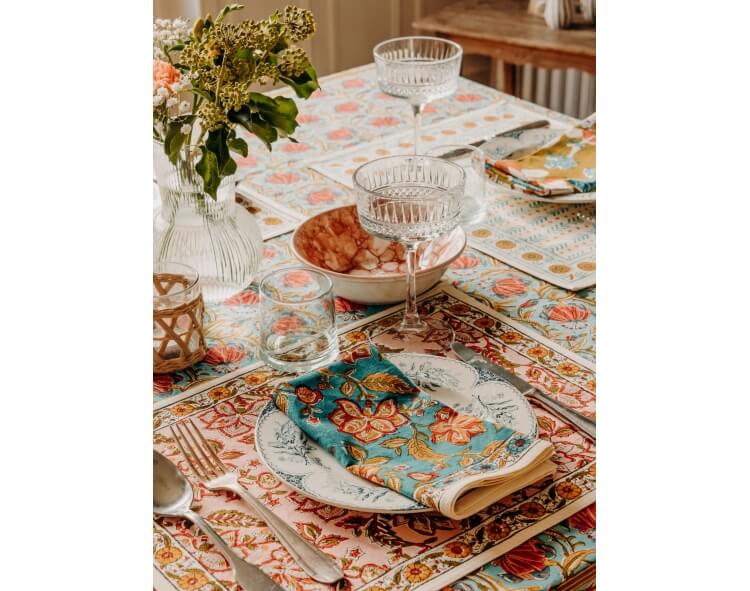 Table mat - Rang pale pink
