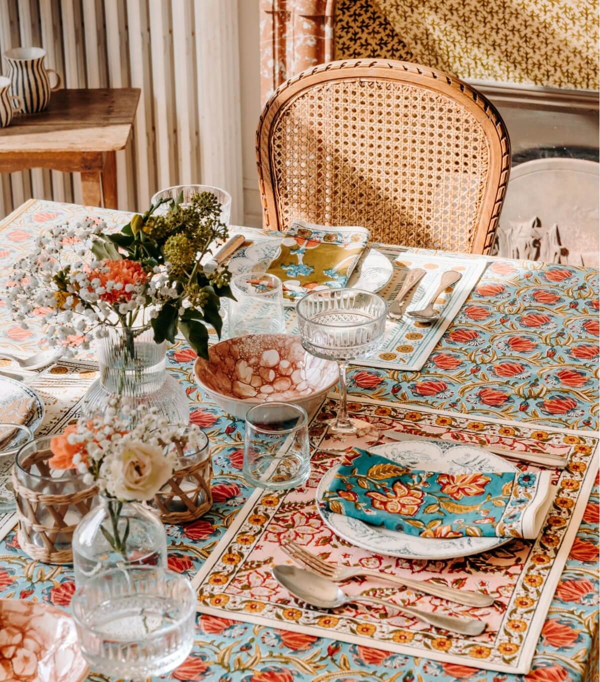 Rang bleu - serviette de table