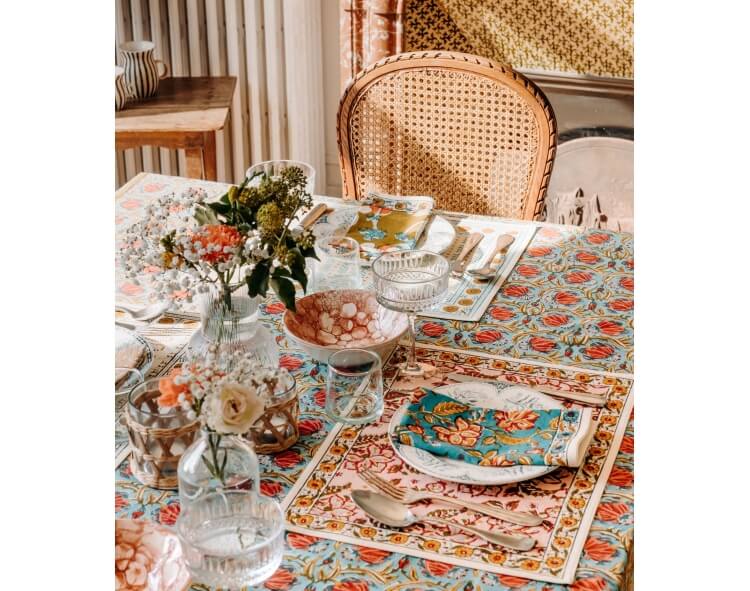 Rang bleu - serviette de table