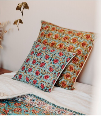 Pillowcase - Jaipur olive