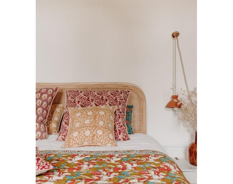 Housse de coussin - Banna bronze