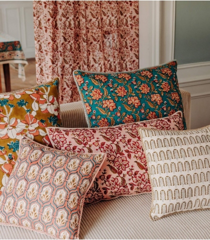 Rectangular cushion - Rang pale pink