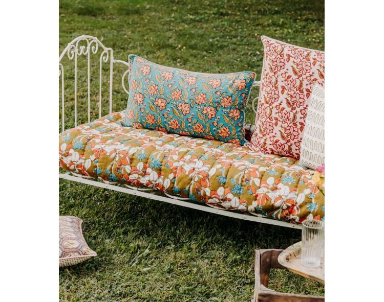 Coussin rectangle - Rang bleu