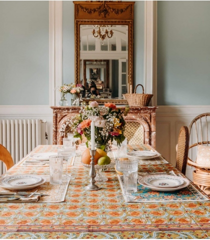Grande nappe olive