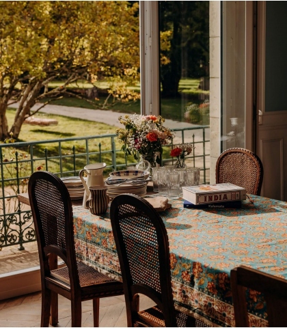 Nappe rectangle - Rang bleu