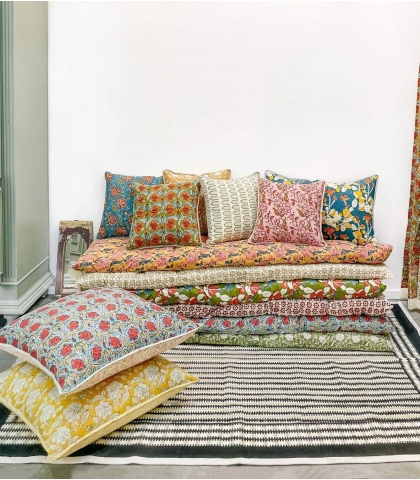 Housse de coussin - Jaipur olive