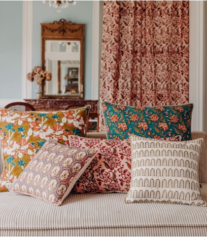 Pillowcase - Iris olive