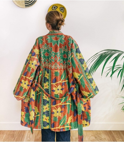 Kantha jacket - unique piece