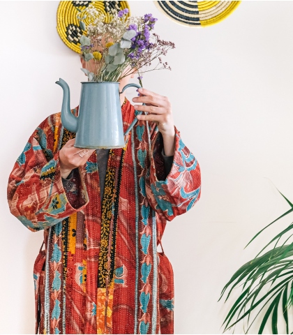 Veste vintage en kantha