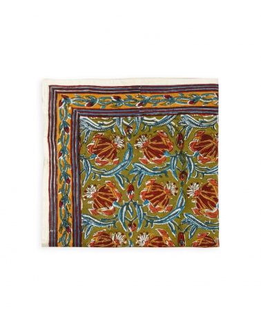 Cotton sarong Jaipur olive