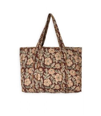 Cotton quilted tote bag - Asha
