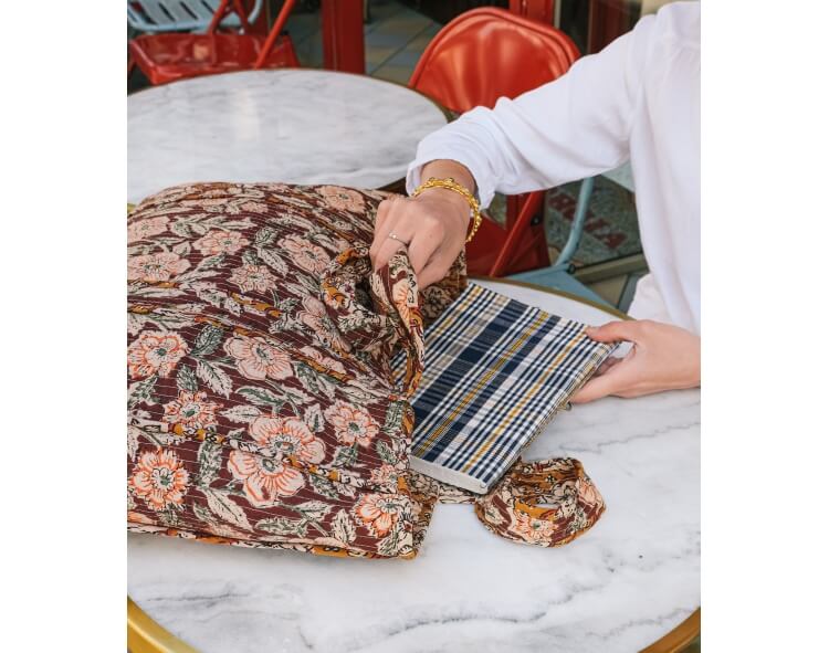 Quilted tote bag Asha