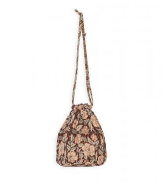 Floral quilted pouch - Asha