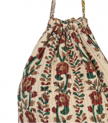 Floral quilted pouch - Ayati