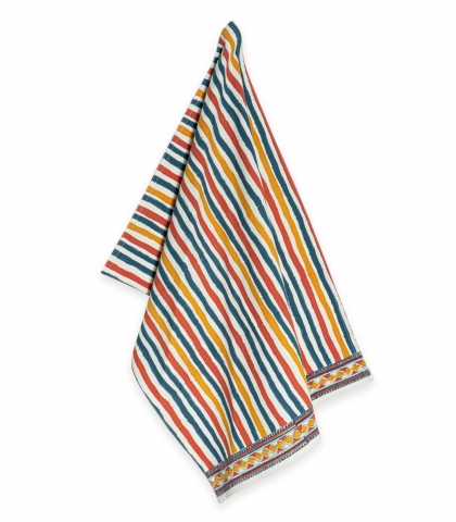Torchon en coton bronze