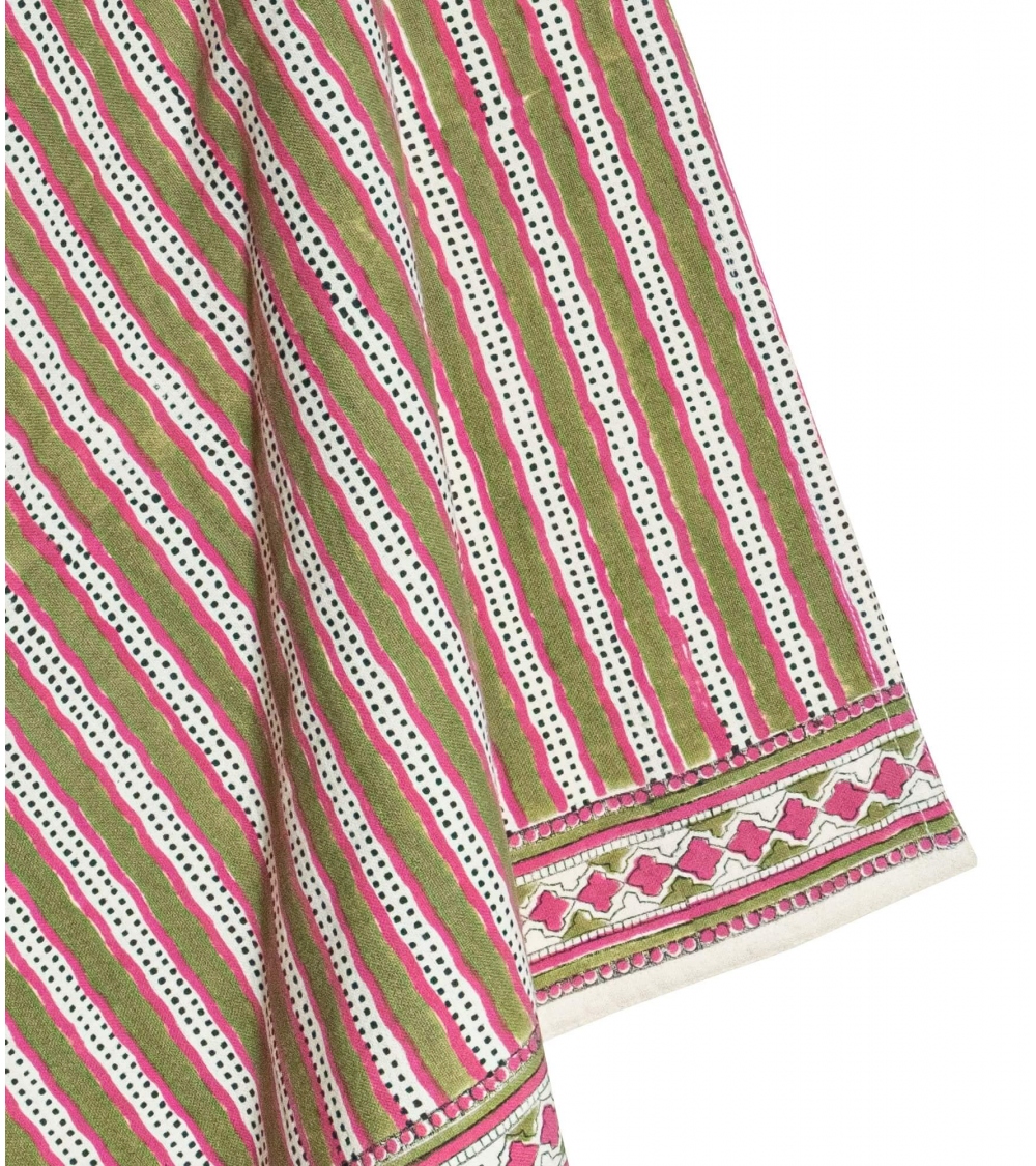 Kitchen towel 20x28 inches Stripe sage green Jamini