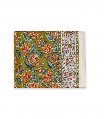 Rectangular table cloth - Rang khaki green