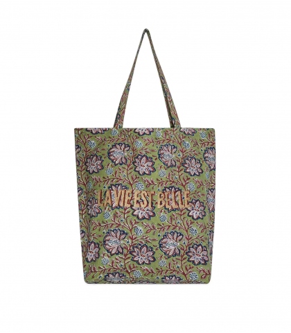 Tote bag LVB - Louise vert tilleul