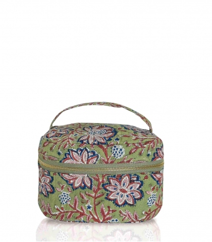 Floral vanity - sage green