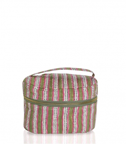 Indian vanity - Stripe sage green