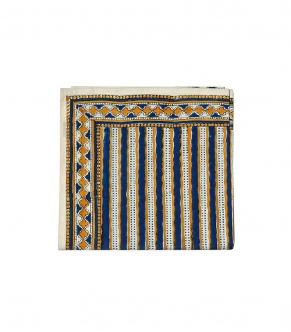 Cotton scarf - Stripe tan