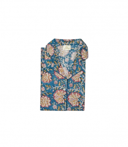 Floral pyjama - Louise pine green size L
