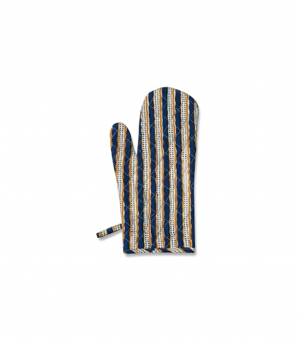 Gant de cuisine indien - Stripe bronze