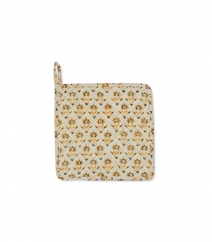 Floral hot plat holder - Palla tan
