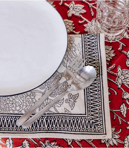 Serviette de table coton Indi