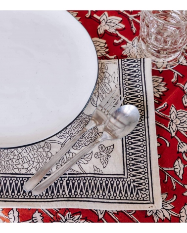 Serviette de table coton Indi