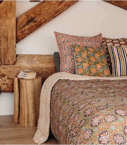 Floral duvet - Louise sage green