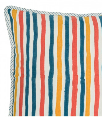 Cushion 24x24 inches - Multi stripe tan