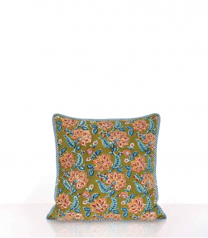 Square cushion cover - Rang khaki green