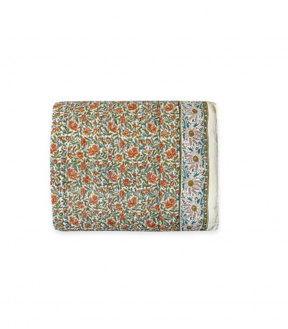 Floral quilt - Reema olive