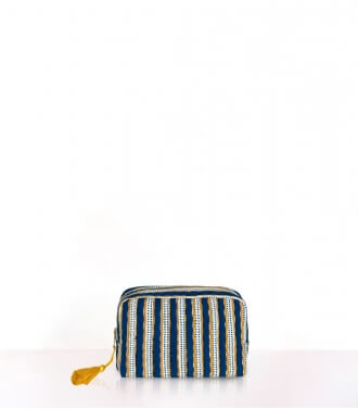 Small indian pouch - Stripe tan