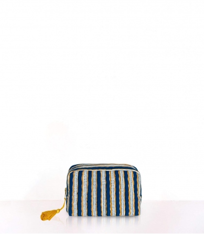 Small indian pouch - Stripe tan