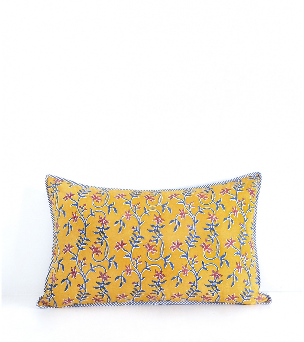 Printed floral cushion cover 16x26 inches Jamini
