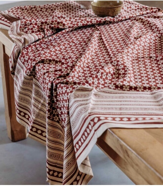 Big Rectangular table cloth Nagri