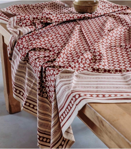 Big Rectangular table cloth Nagri