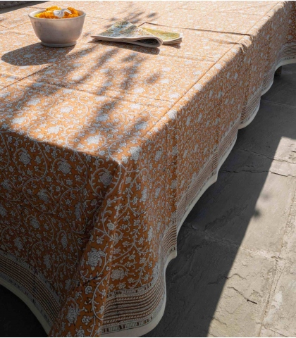 Nappe rectangulaire 140x235 cm - bronze