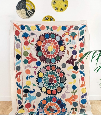 Quilt brodé - suzani