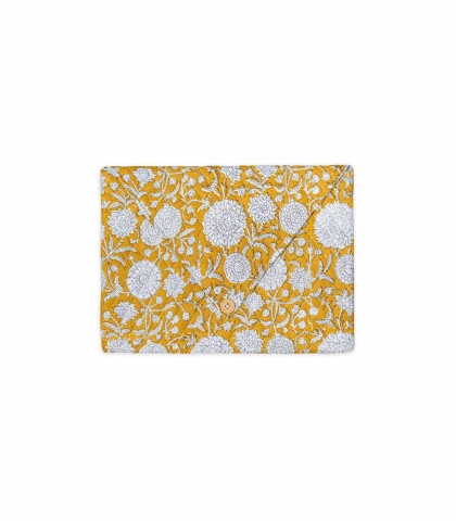 Pochette d'ordinateur 35,5x25,5 cm - moutarde