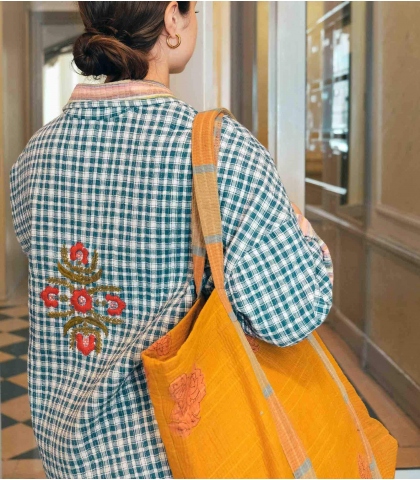 Kantha market bag