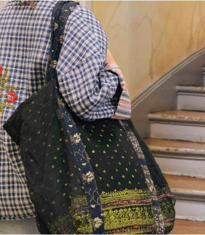 Kantha market bag