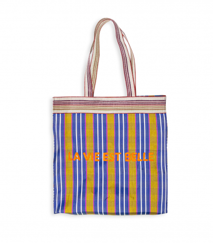 Recycled nylon tote bag