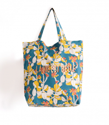 Tote bag Iris La Vie est Belle