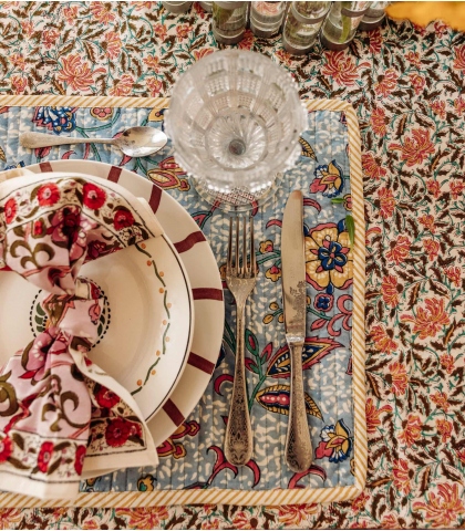Lita quilted table mat
