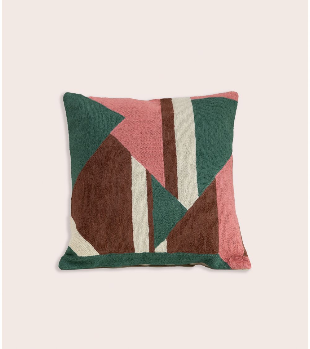 Embroidered Mirza Pillow 16x16 in Embroidered Mirza Pillow 16x16 in