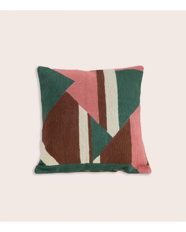 Embroidered Mirza Pillow 16x16 in