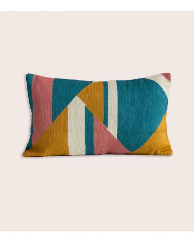 Embroidered Mirza Pillow 12x20 in